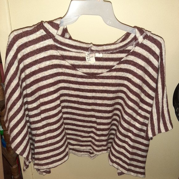 Billabong Hooded Shawl. Sixe Small. Brown plaid - Picture 1 of 4